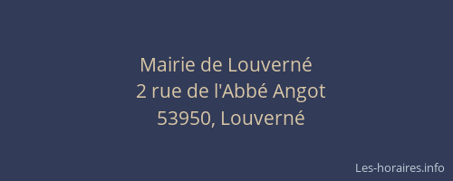 Mairie de Louvern&eacute;