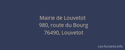 Mairie de Louvetot