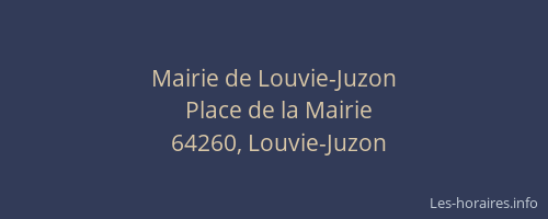 Mairie de Louvie-Juzon