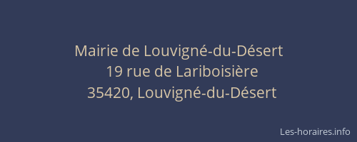 Mairie de Louvigné-du-Désert