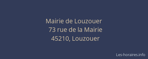 Mairie de Louzouer