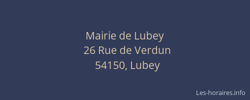 Mairie de Lubey