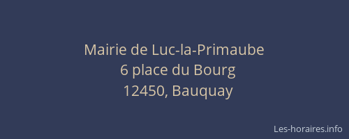 Mairie de Luc-la-Primaube