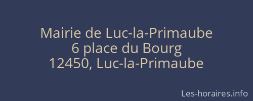 Mairie de Luc-la-Primaube
