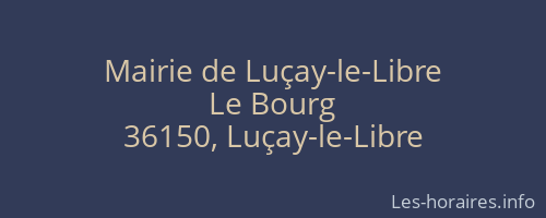 Mairie de Luçay-le-Libre