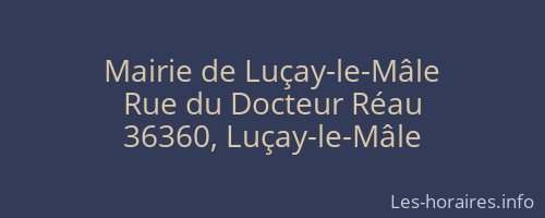 Mairie de Luçay-le-Mâle