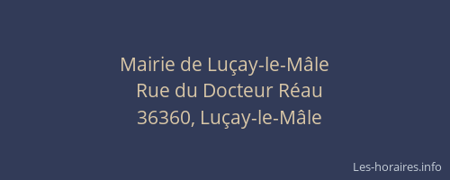 Mairie de Lu&ccedil;ay-le-M&acirc;le