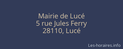 Mairie de Lucé