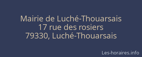 Mairie de Luché-Thouarsais