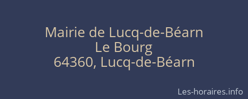 Mairie de Lucq-de-Béarn