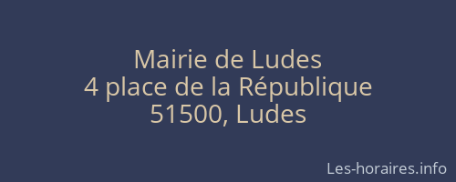 Mairie de Ludes
