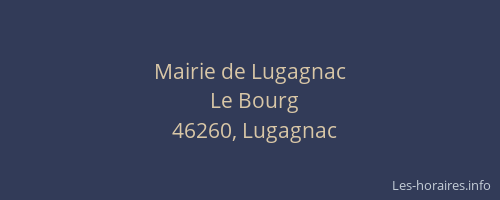 Mairie de Lugagnac