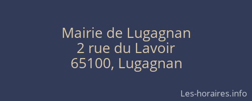 Mairie de Lugagnan
