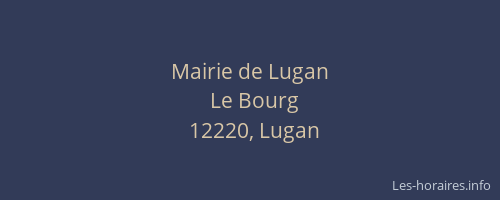 Mairie de Lugan