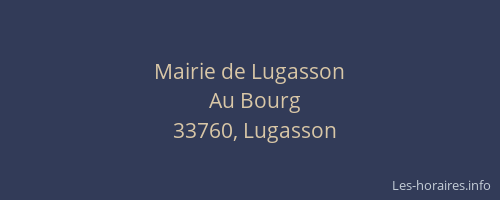 Mairie de Lugasson