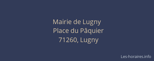 Mairie de Lugny