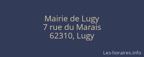 Mairie de Lugy