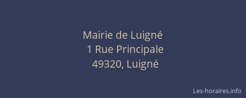 Mairie de Luigné