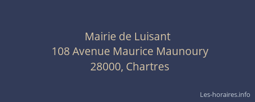 Mairie de Luisant