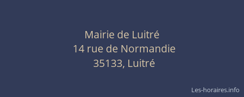 Mairie de Luitré