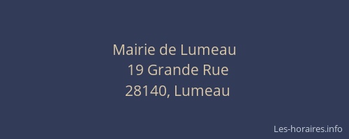 Mairie de Lumeau