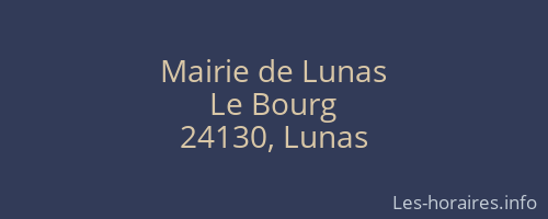 Mairie de Lunas