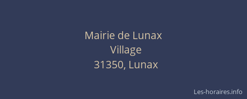 Mairie de Lunax