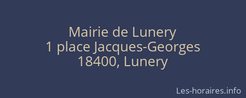Mairie de Lunery