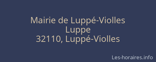 Mairie de Luppé-Violles