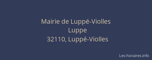 Mairie de Luppé-Violles