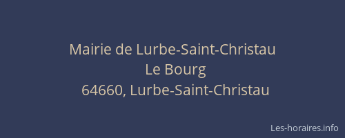 Mairie de Lurbe-Saint-Christau