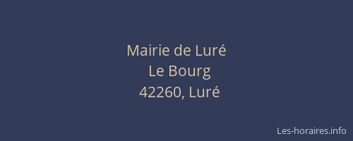 Mairie de Luré