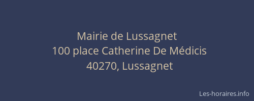 Mairie de Lussagnet