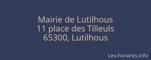 Mairie de Lutilhous
