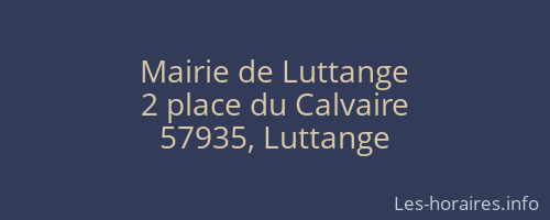 Mairie de Luttange
