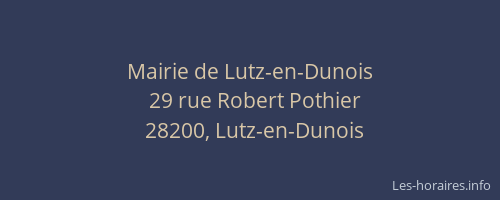 Mairie de Lutz-en-Dunois