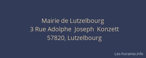 Mairie de Lutzelbourg