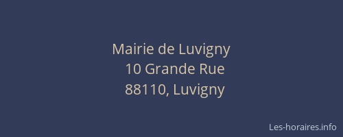 Mairie de Luvigny