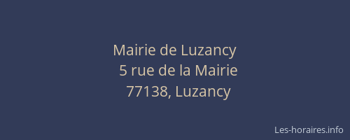 Mairie de Luzancy