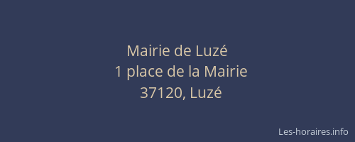 Mairie de Luz&eacute;