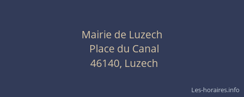 Mairie de Luzech