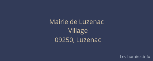 Mairie de Luzenac