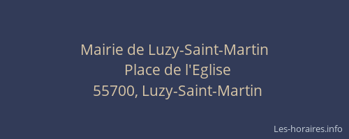 Mairie de Luzy-Saint-Martin