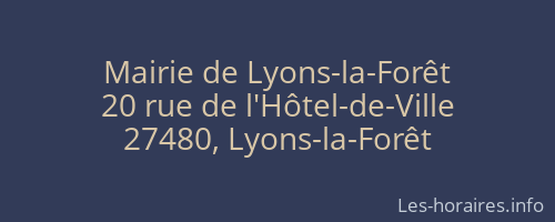 Mairie de Lyons-la-Forêt