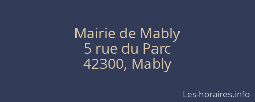 Mairie de Mably