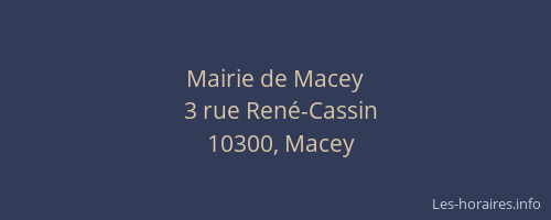 Mairie de Macey