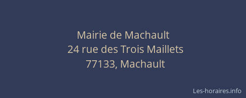 Mairie de Machault