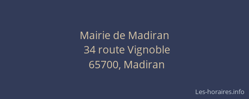 Mairie de Madiran
