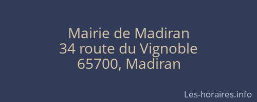 Mairie de Madiran