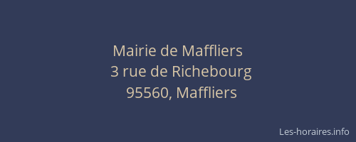 Mairie de Maffliers